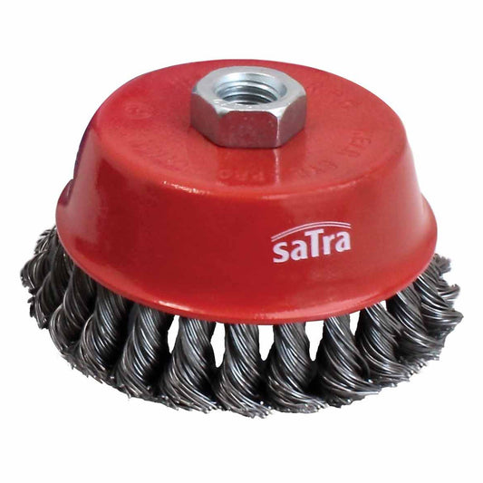 Drótkefe korong sarokcsiszolóhoz 100 mm SATRA