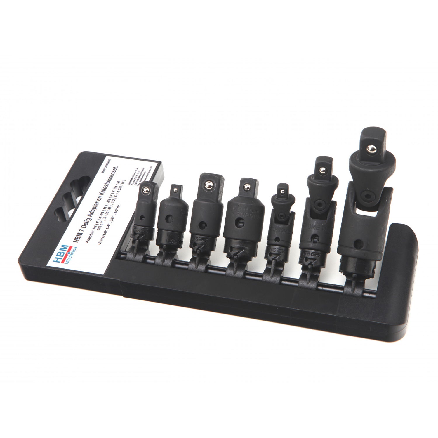 Dugókulcs adapter készlet 7 db HBM