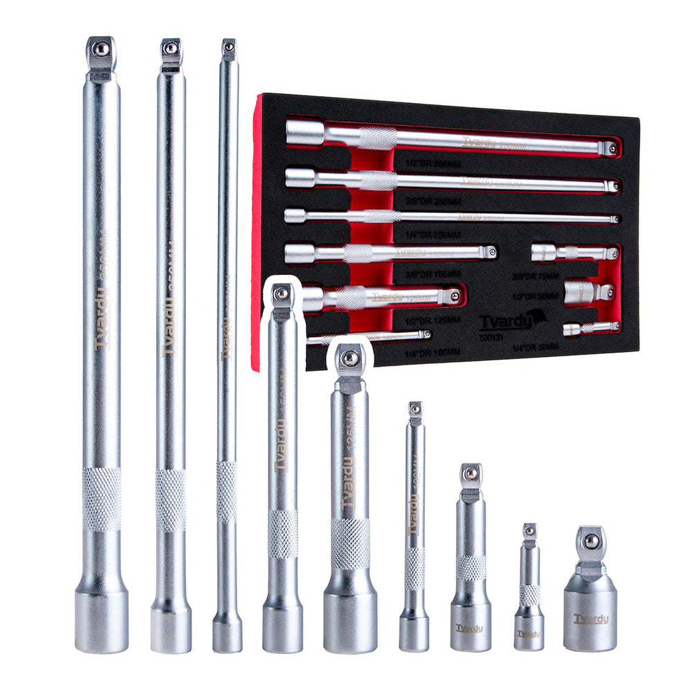 Dugókulcs hosszabbító készlet 9 db 1/4" 3/8" 1/2" CRV
