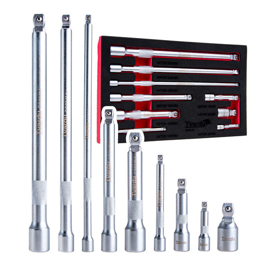 Dugókulcs hosszabbító készlet 9 db 1/4" 3/8" 1/2" CRV