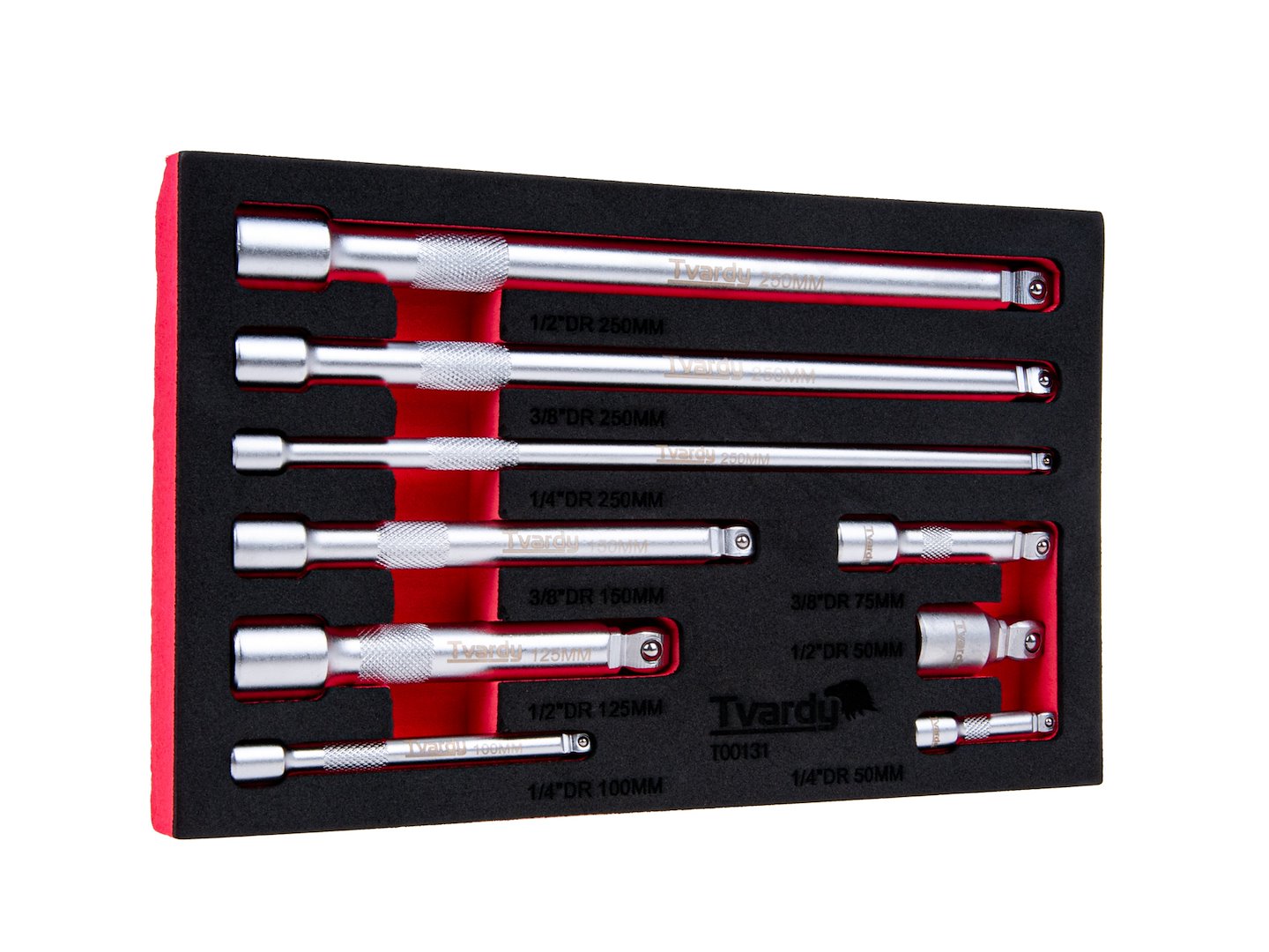 Dugókulcs hosszabbító készlet 9 db 1/4" 3/8" 1/2" CRV