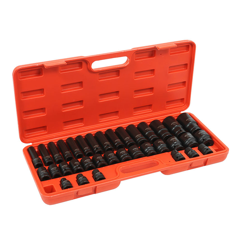 Dugókulcs készlet 1/2" 8-32 mm 35 db VERKE