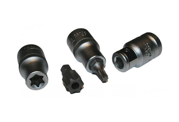 Dugókulcs készlet e-profil TORX 1/2" 23 db