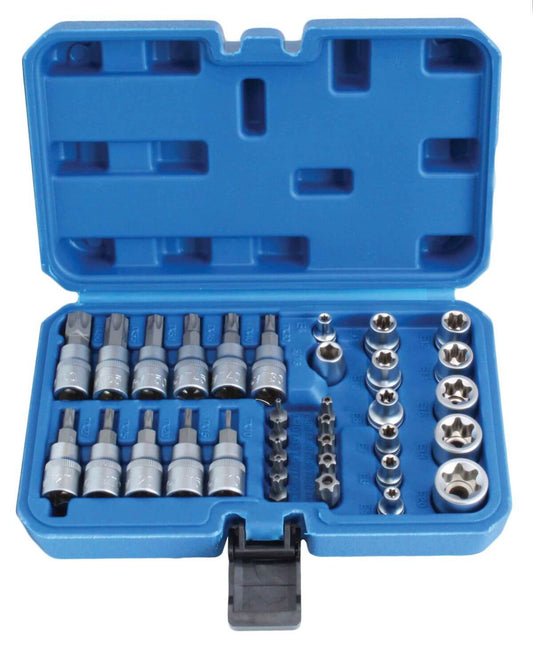 Dugókulcs készlet e-profil TORX 3/8" 34 db