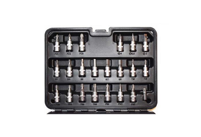 Dugókulcs készlet racsnis kulccsal 1/4" 53 db