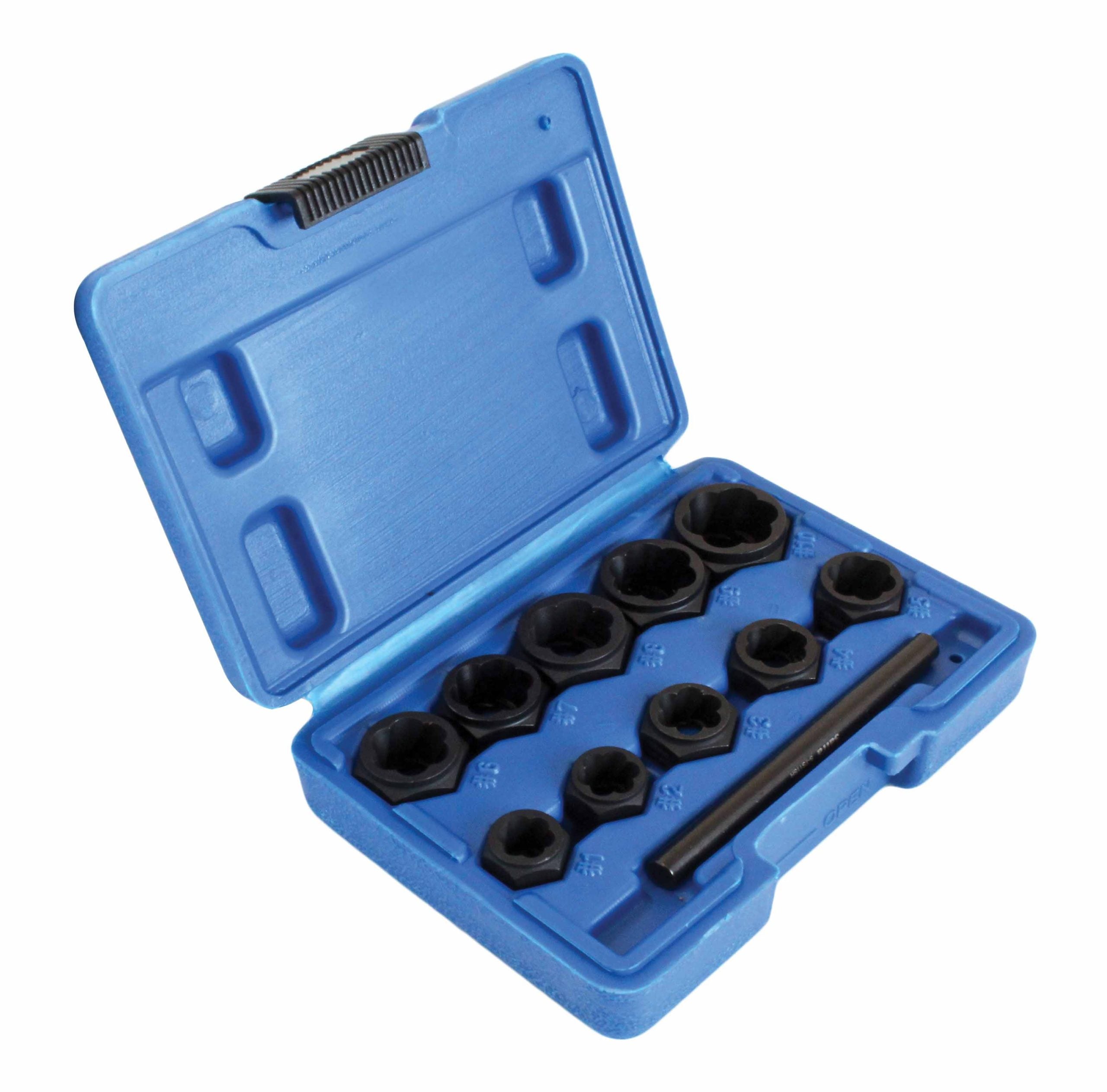 Dugókulcs készlet sérült csavarhoz 9-19mm 11 db SATRA