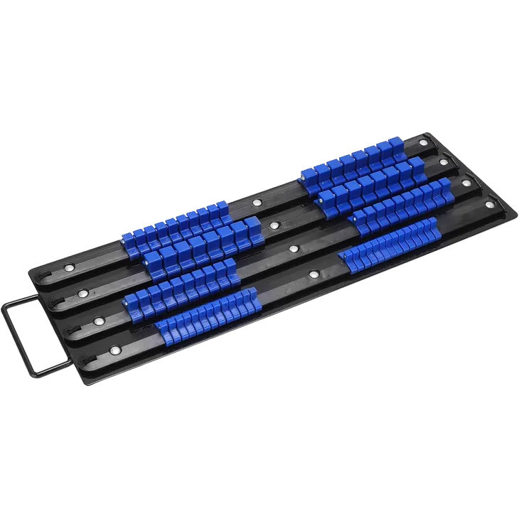 Dugókulcs tartó sín 1/4″ 3/8″ 1/2″ 80 foglalat RESSER