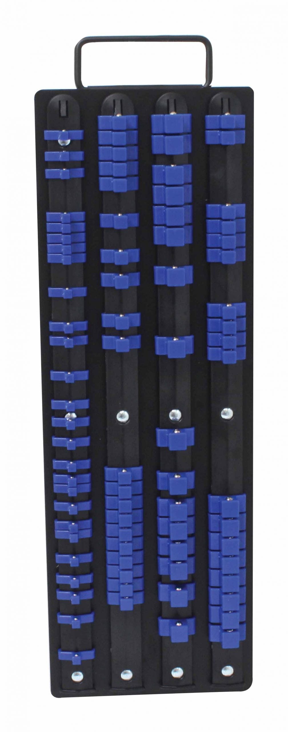 Dugókulcs tartó sín 1/4 3/8 1/2 dugókulcsoknak 80 foglalat