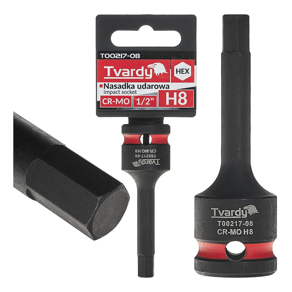 Dugókulcs ütvecsavarhoz hex h8 1/2 cr-mo TVARDY