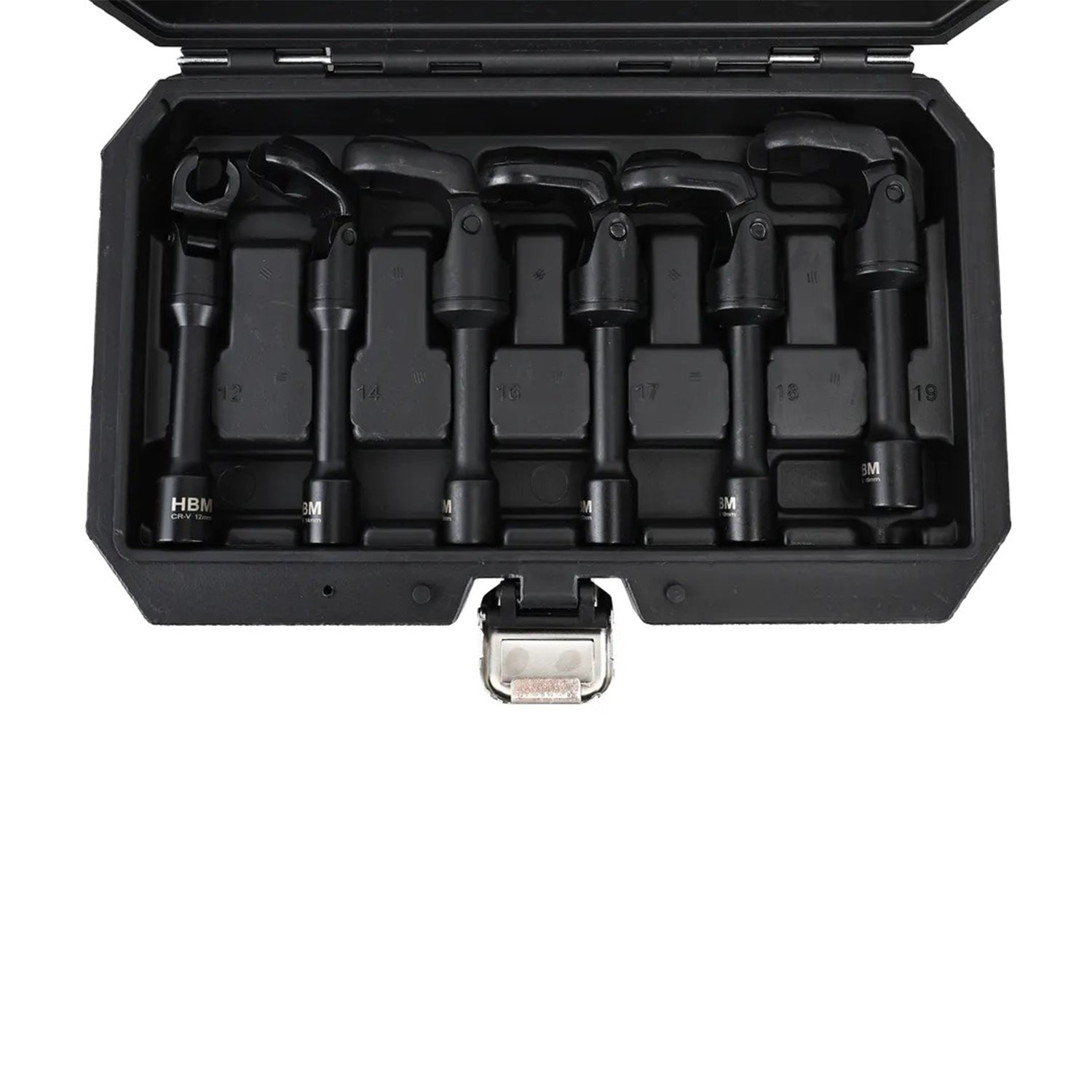 CSUKLÓS DUGÓKULCS CSATLAKOZÁSÚ 3/8-OS CSŐKULCS KÉSZLET 12-19 MM 6 DB HBM