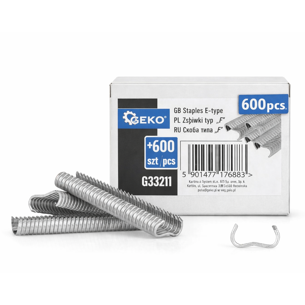 E típusú kapocs készlet 600 db