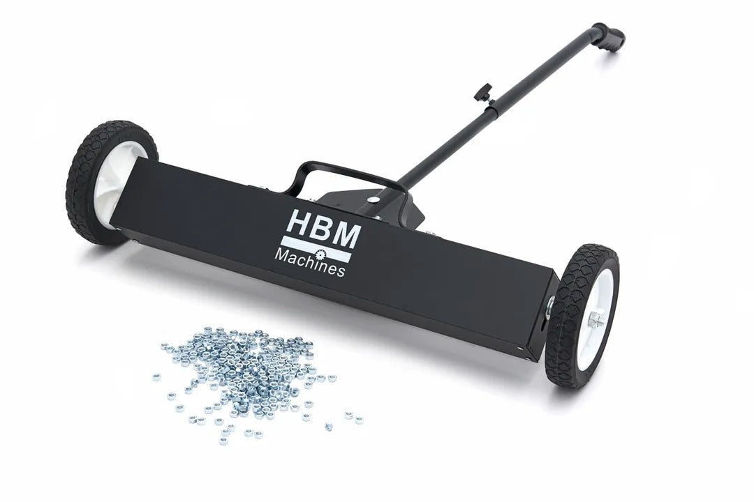 MÁGNESES SEPRŰ KEREKEKKEL A GYORS FÉMTISZTÍTÁSHOZ BÁRMILYEN FELÜLETEN HBM MACHINES