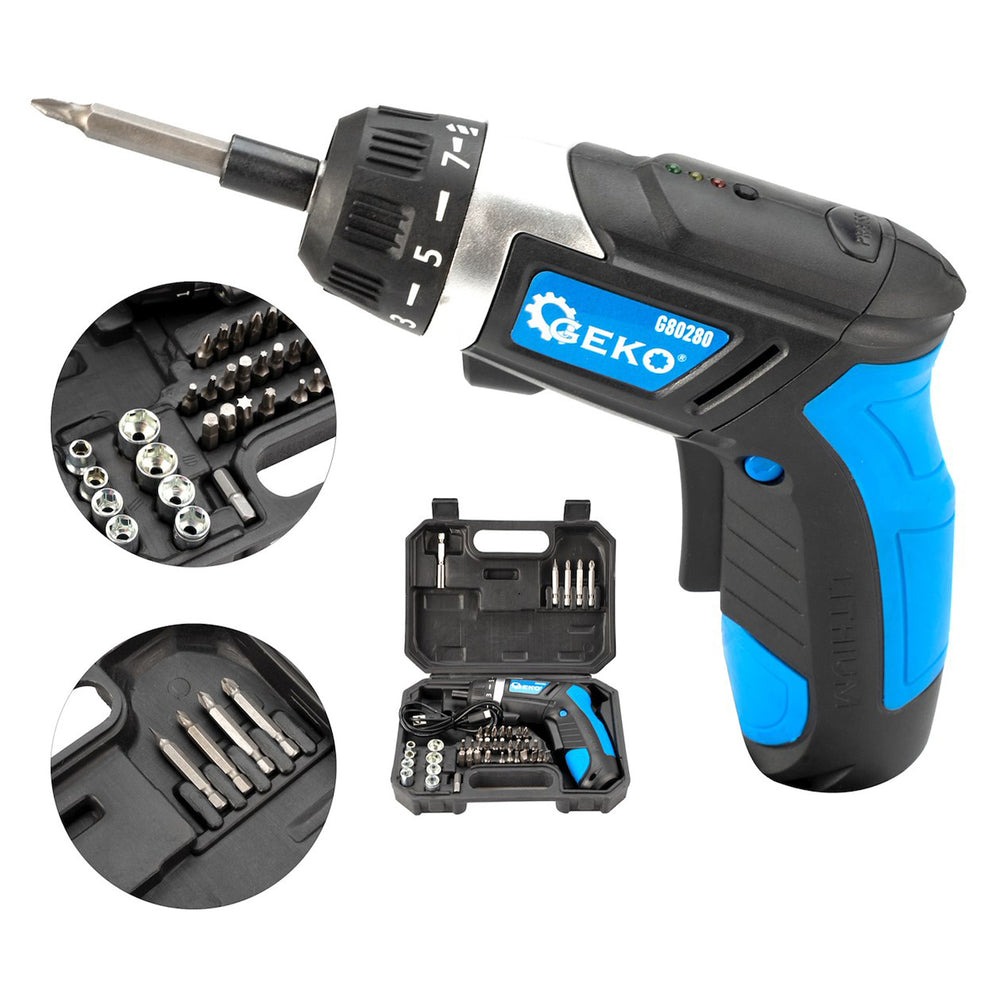 Elektromos csavarhúzó készlet 3.6 v 1300 mah GEKO