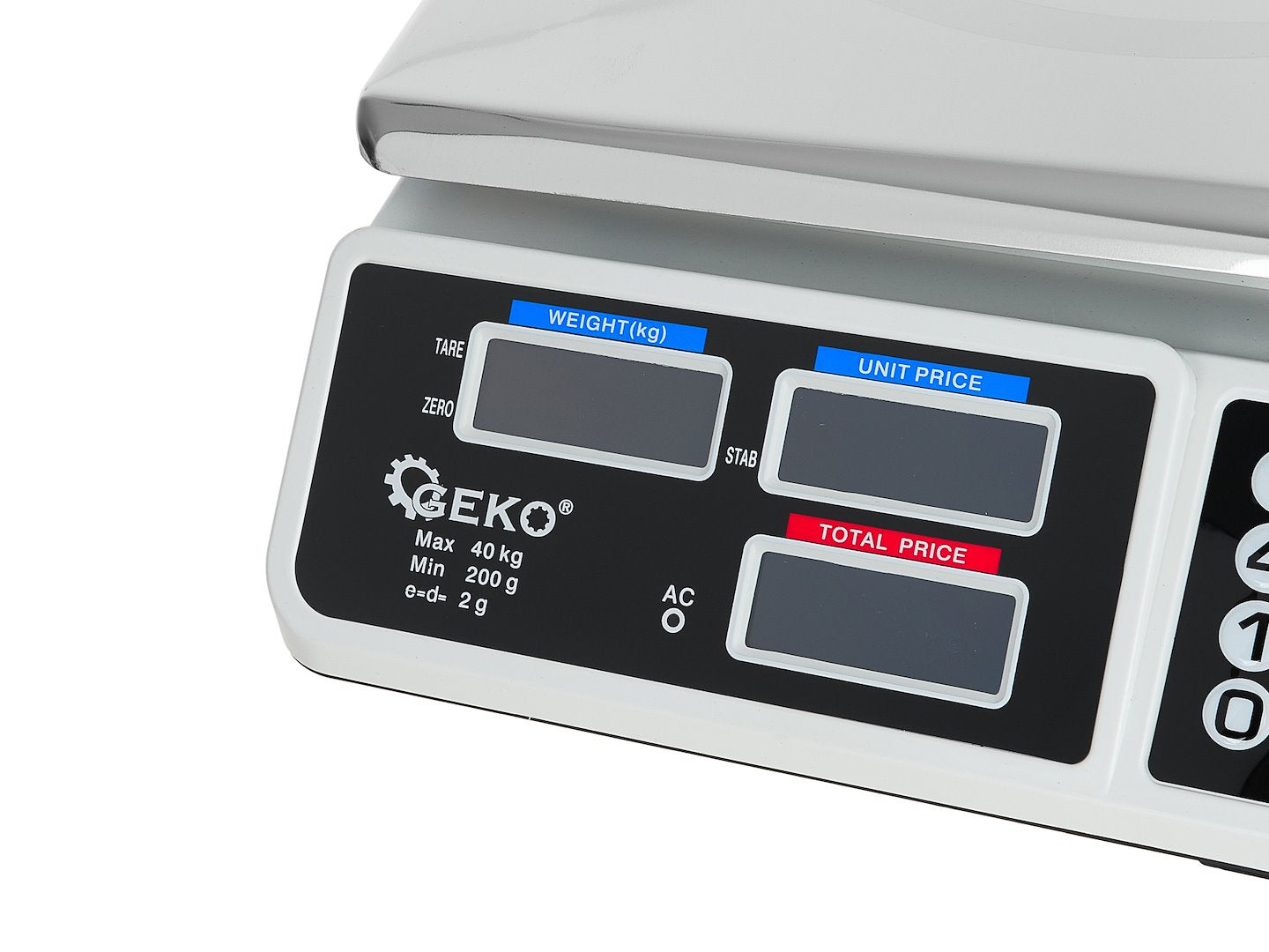Elektronikus mérleg LCD kijelzővel 40 kg GEKO