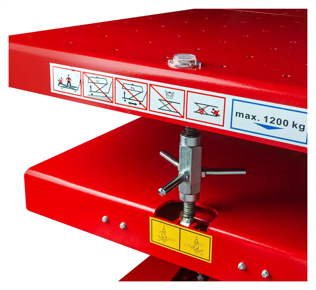 HIDRAULIKUS EMELŐASZTAL ELEKTROMOS AUTÓ AKKUMULÁTOR EMELÉSÉHEZ 1200 KG LE-220 REDATS
