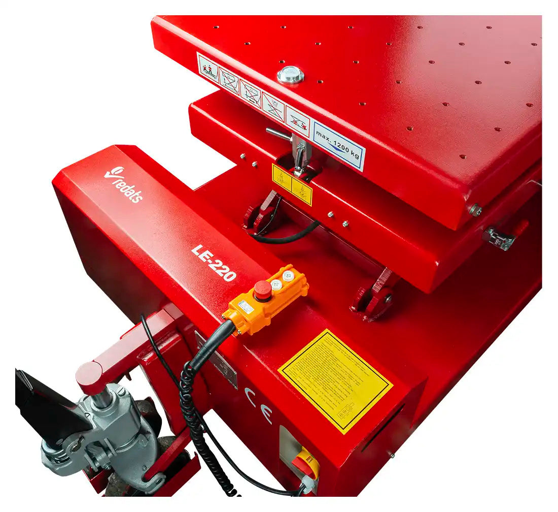 HIDRAULIKUS EMELŐASZTAL ELEKTROMOS AUTÓ AKKUMULÁTOR EMELÉSÉHEZ 1200 KG LE-220 REDATS