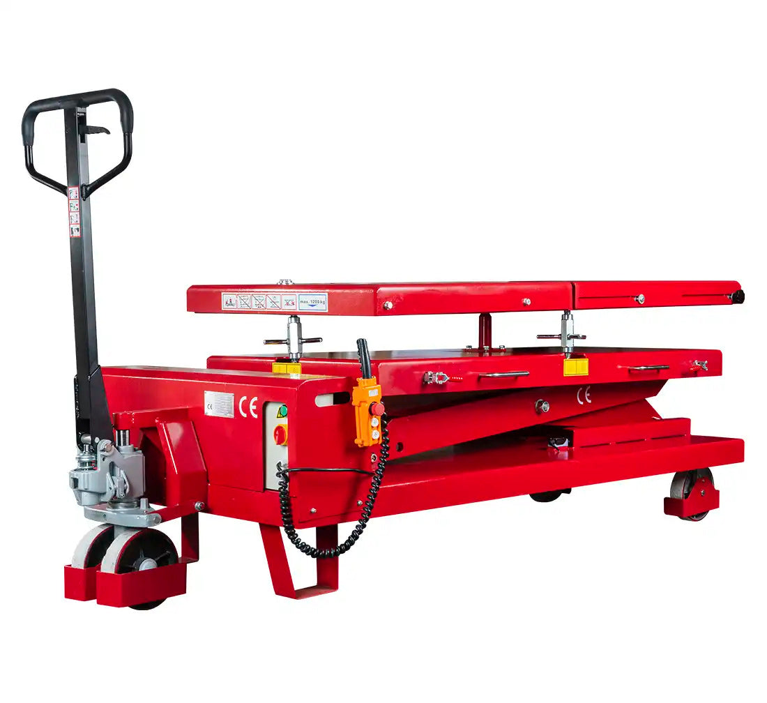 HIDRAULIKUS EMELŐASZTAL ELEKTROMOS AUTÓ AKKUMULÁTOR EMELÉSÉHEZ 1200 KG LE-220 REDATS