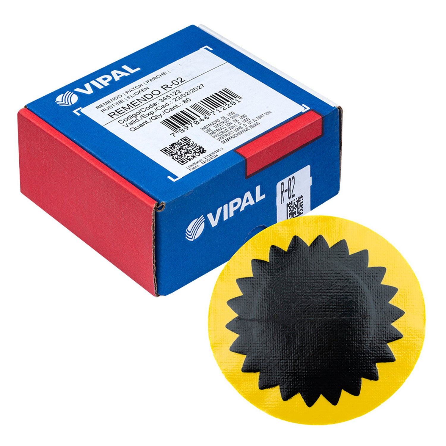 GUMIABRONCS JAVÍTÓ FOLT KÉSZLET 50 MM 80 DB VIPAL R02