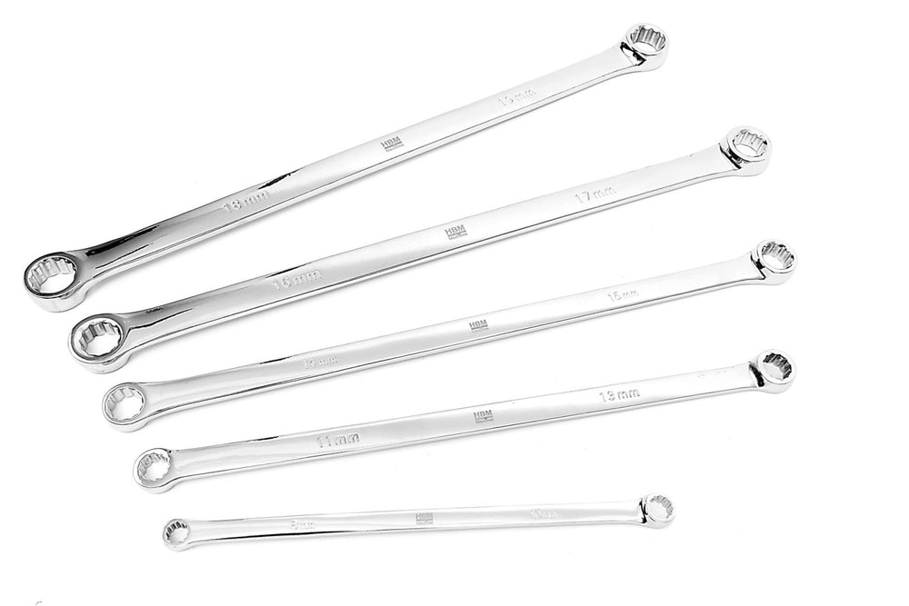 Extra hosszú csillagkulcs készlet 5 db 8- 19mm HBM