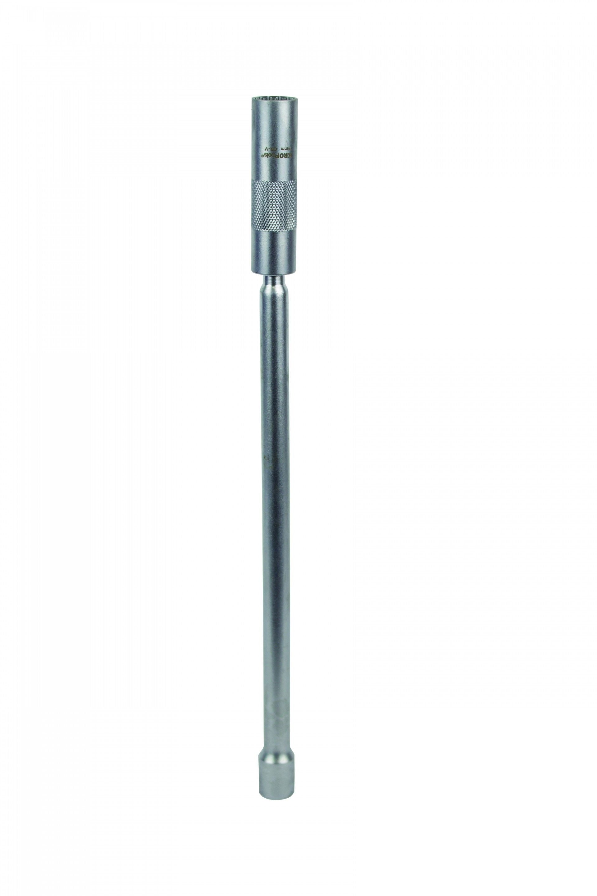 Extra hosszú gyújtógyertya kulcs 14mm 3/8” 310mm KROFTOOLS
