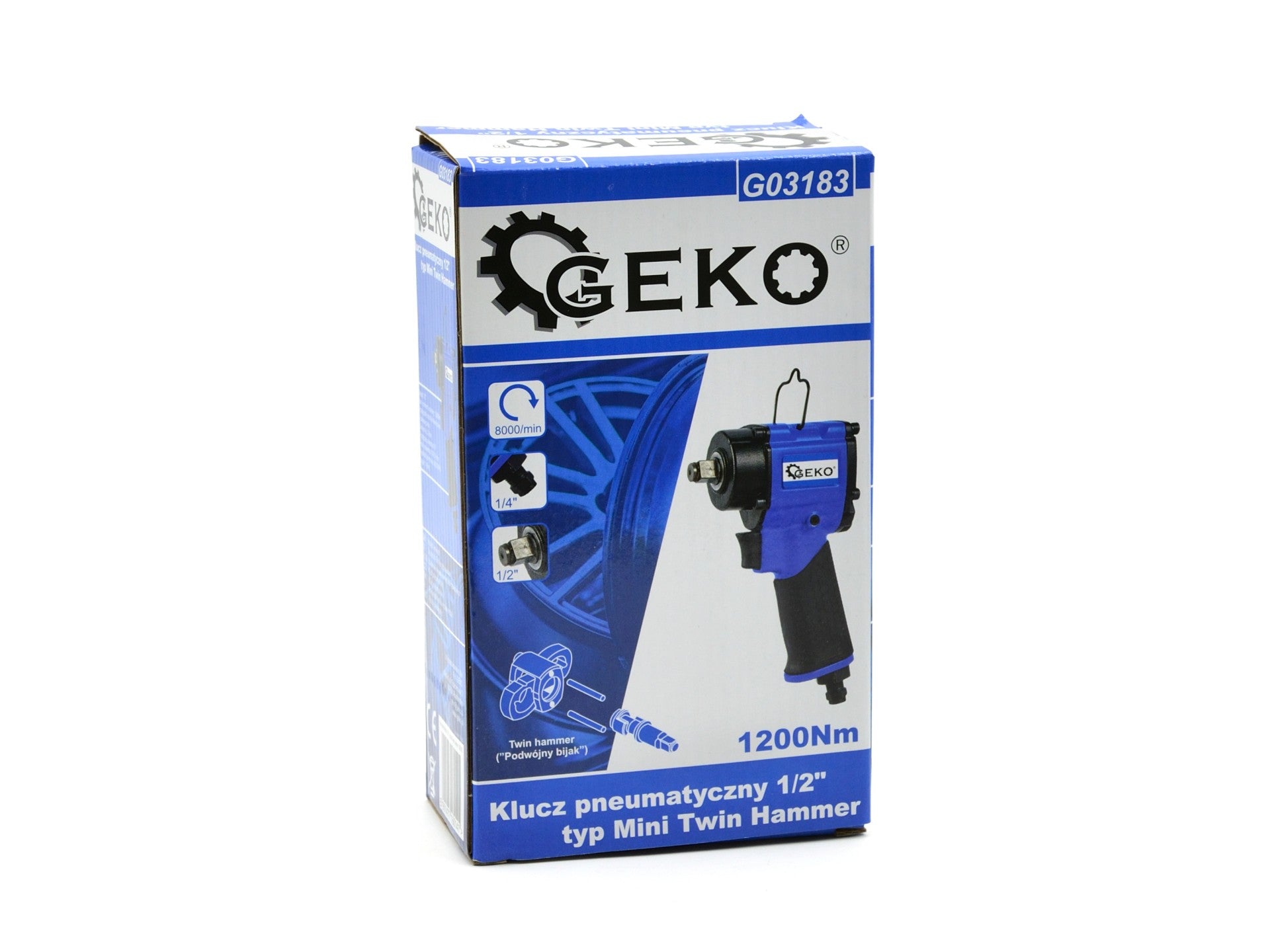 Extra rövid légkulcs 1/2 1200NM GEKO