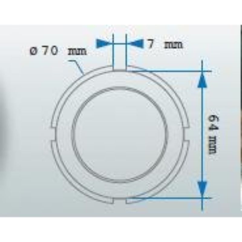 Fó váltótengely anya dugókulcs SCANIA 70 x 64 mm