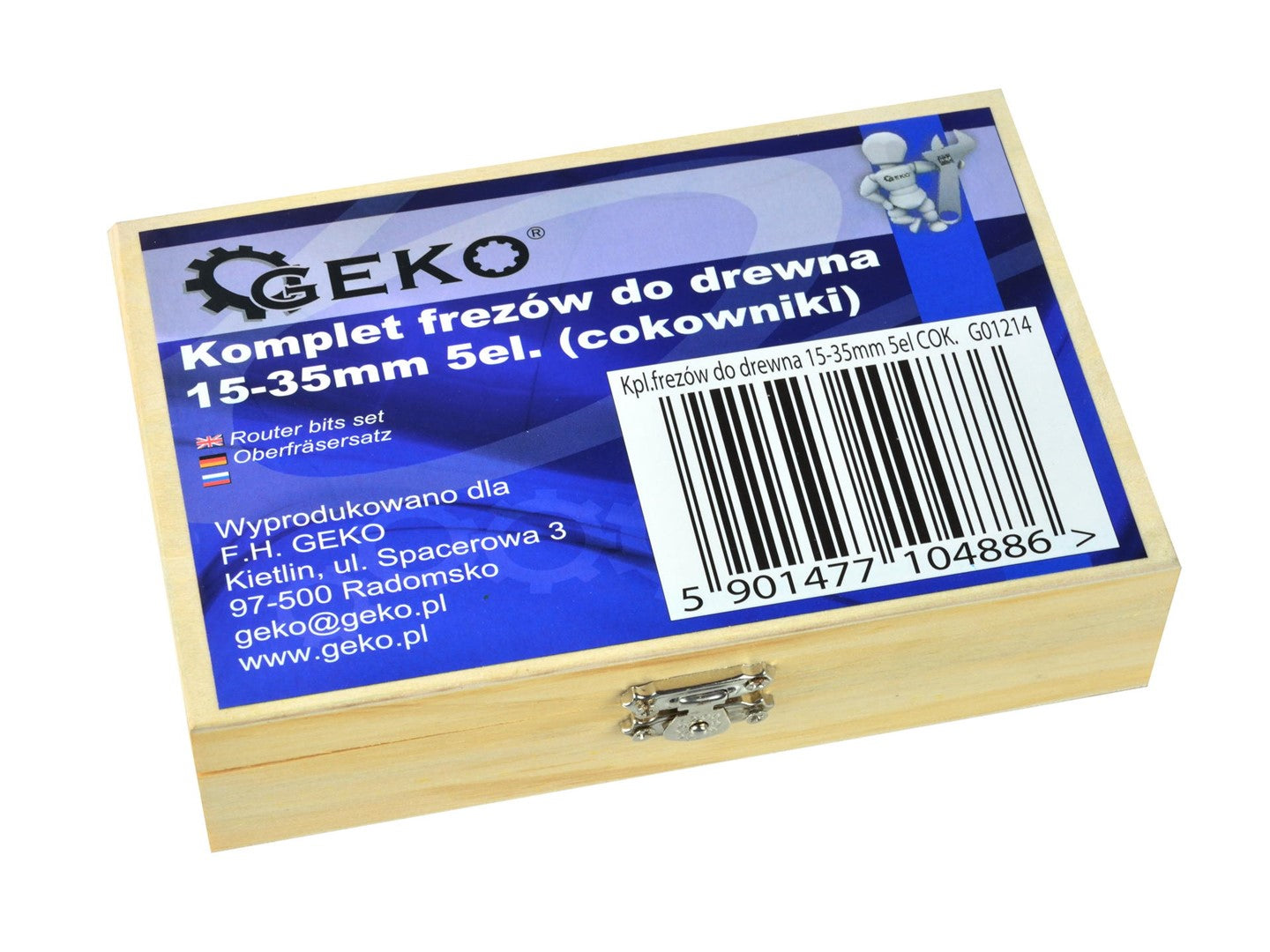 Fa lyukfúró készlet 5 db GEKO
