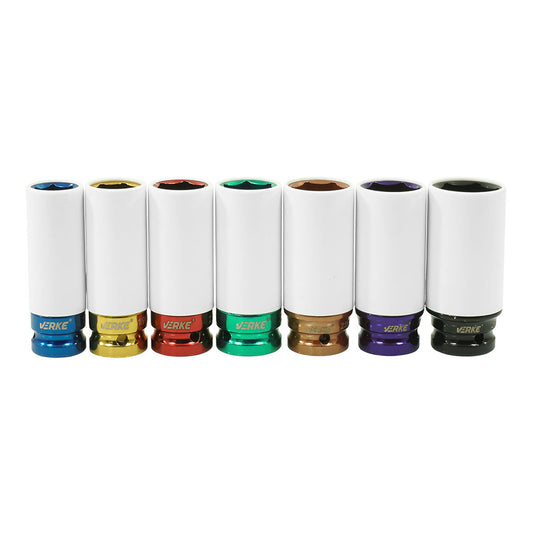 Felni dugókulcs készlet 1/2 17-27 mm 7 db VERKE