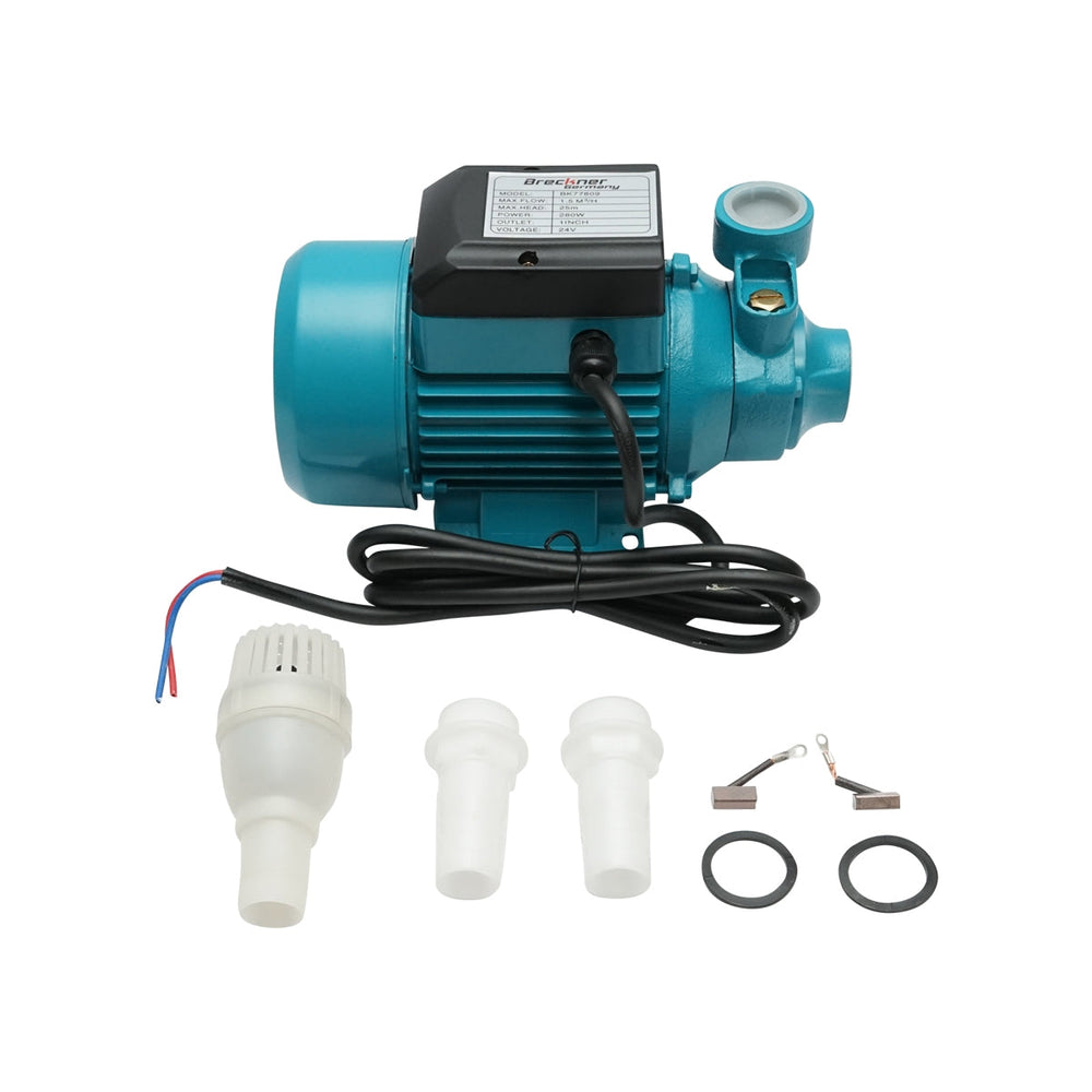Felszíni vízszivattyú 280W, 24V áramlási sebesség 1,5m3/h napelemhez BRECKNER GERMANY