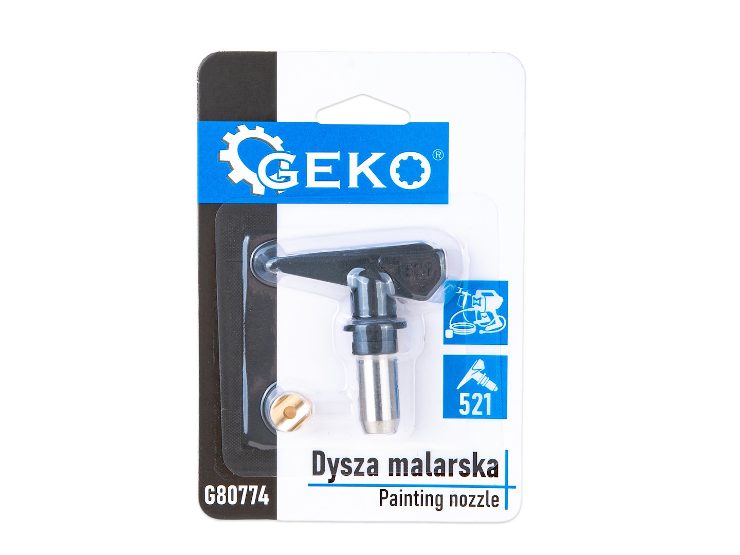 Festékszóró pisztoly csere fuvóka 521 airless  50° szórásszög 0,021" nyílás