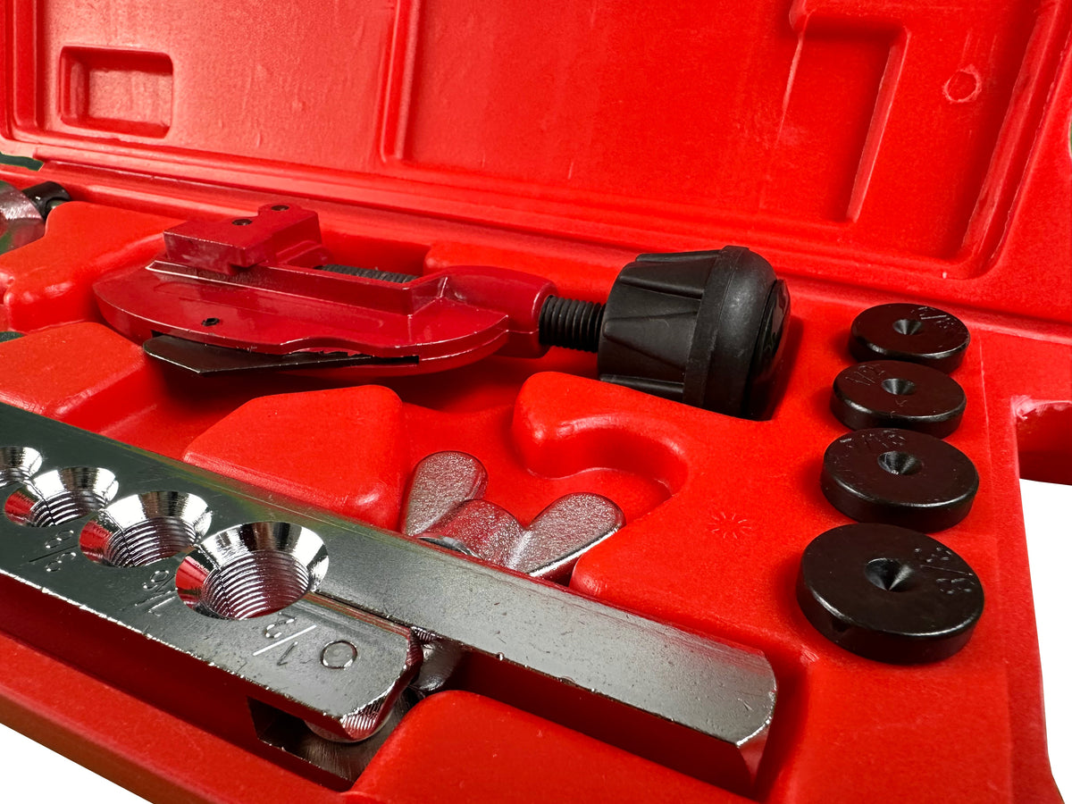 Fékcső peremező készlet vágóval GEBO TOOLS