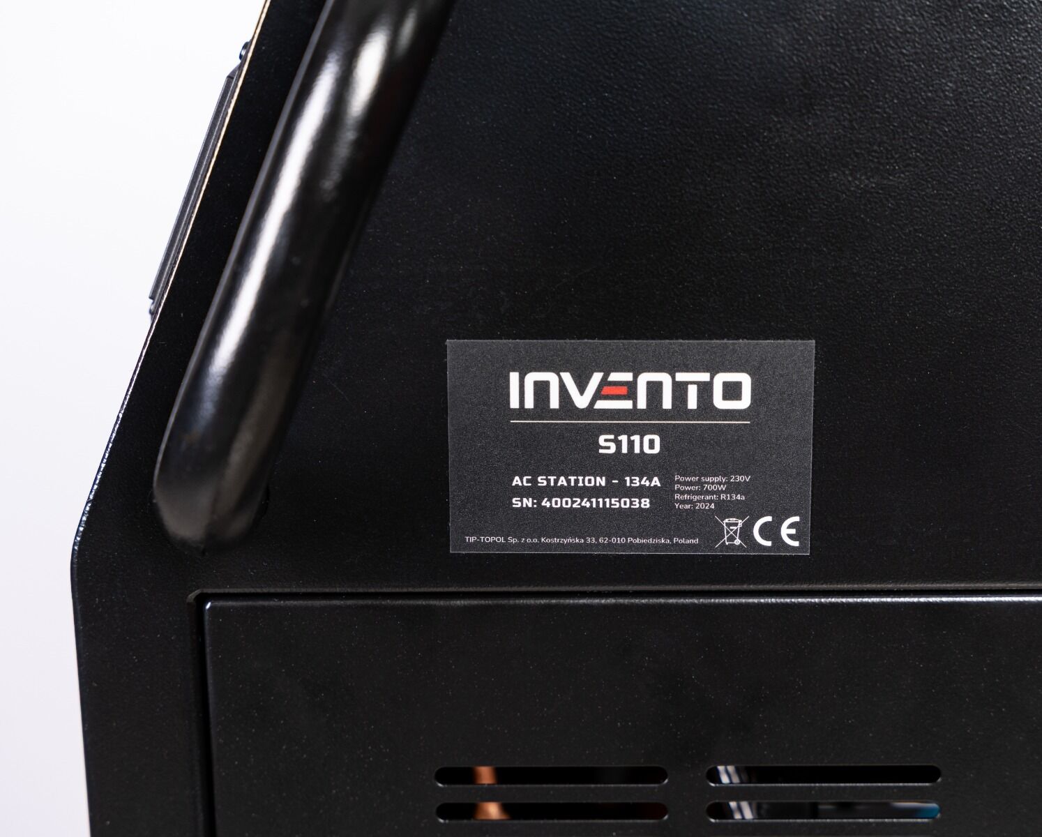 Fél automata R134A freon klímatöltő állomás INVENTO