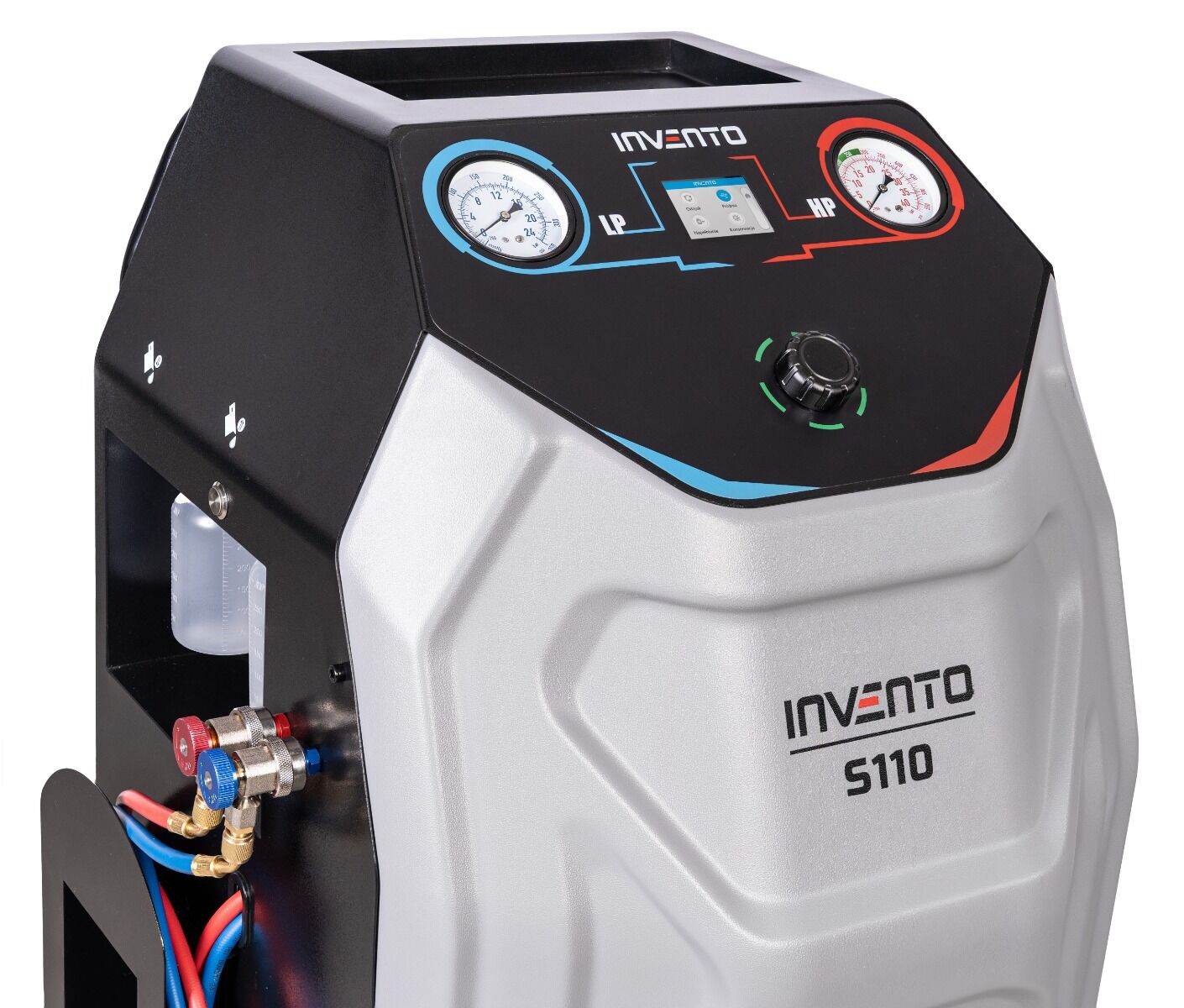 Fél automata R134A freon klímatöltő állomás INVENTO
