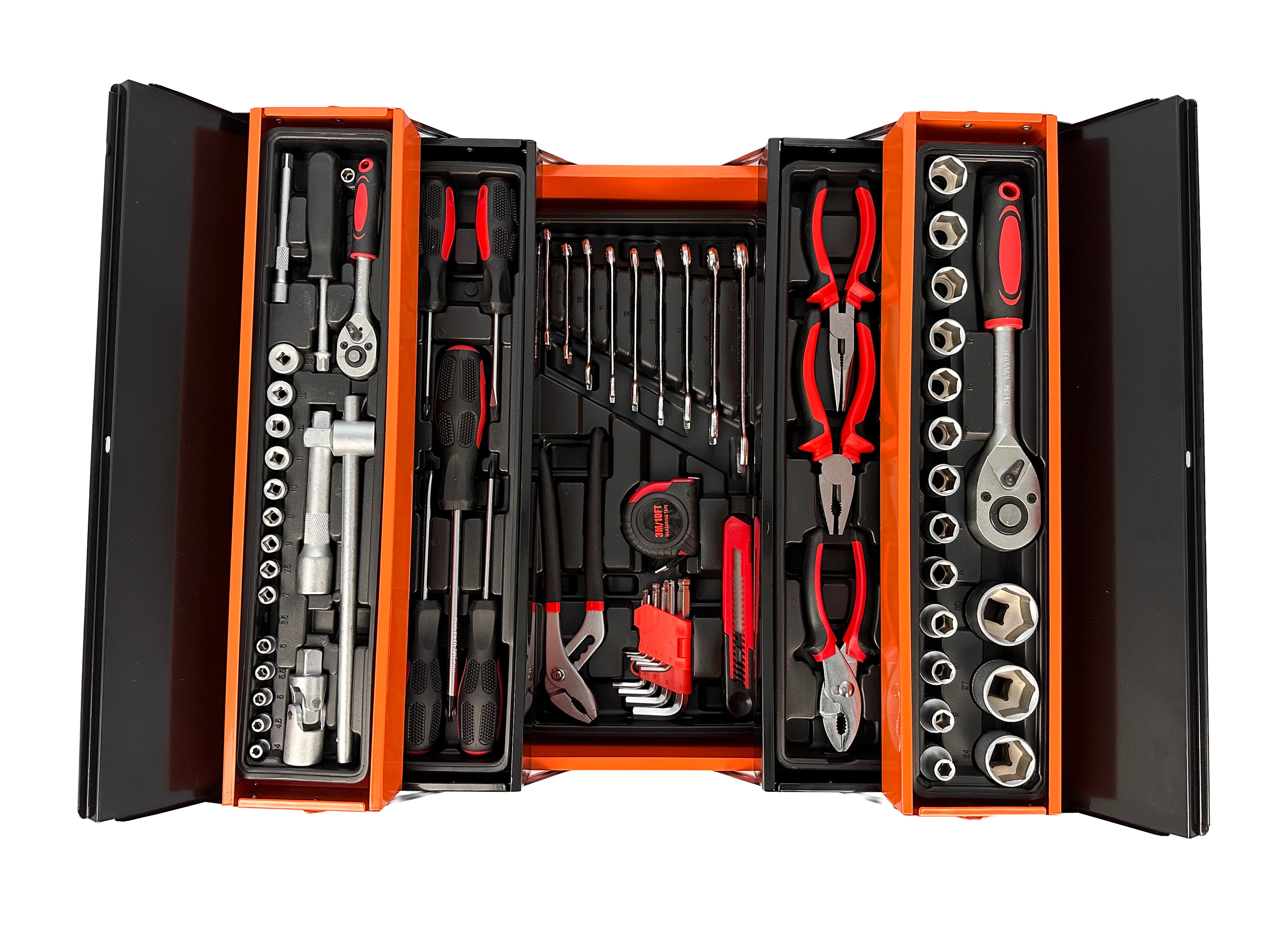 Fém felszerelt szerszámos láda 85 db GEBO TOOLS