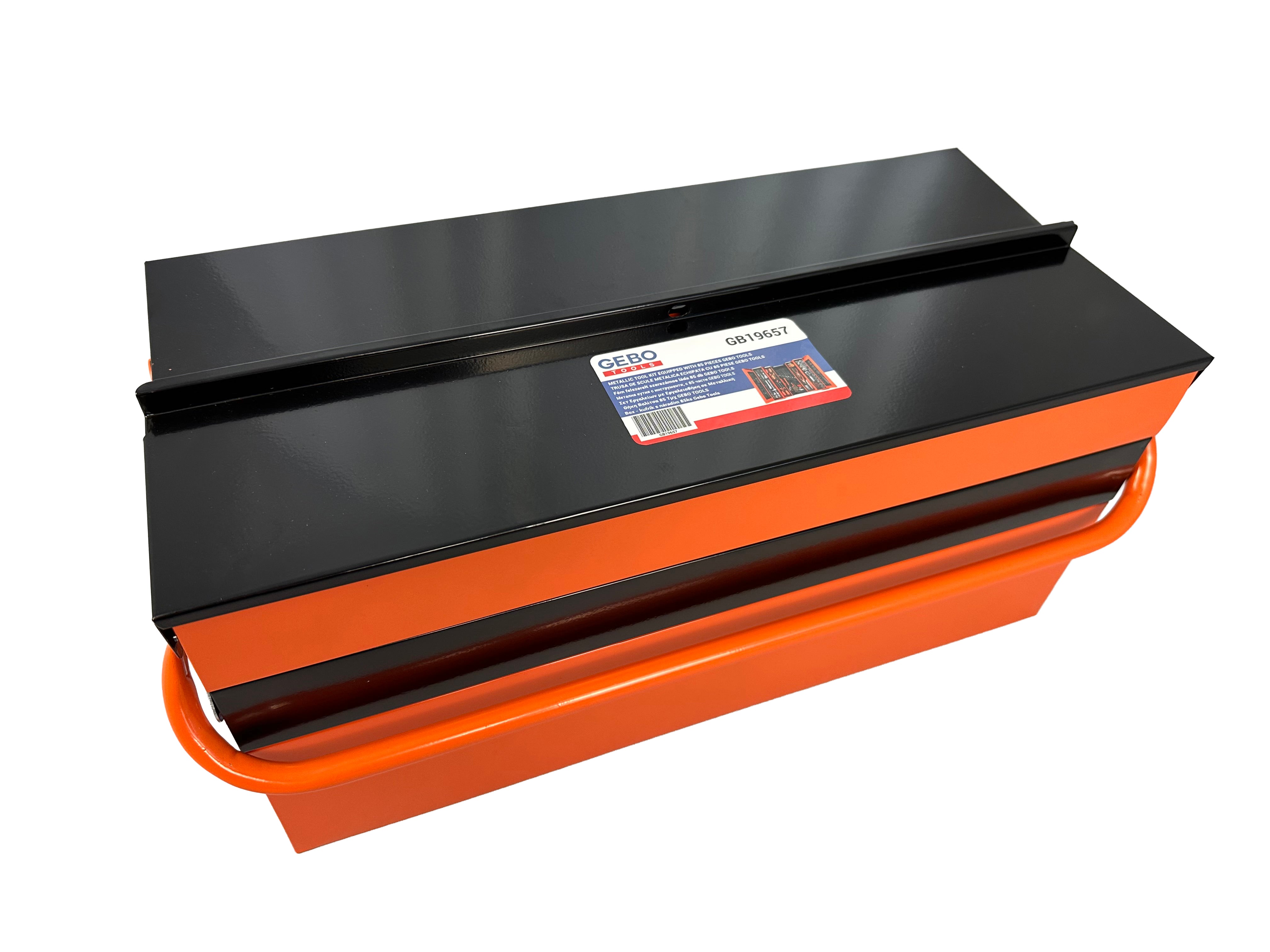 Fém felszerelt szerszámos láda 85 db GEBO TOOLS