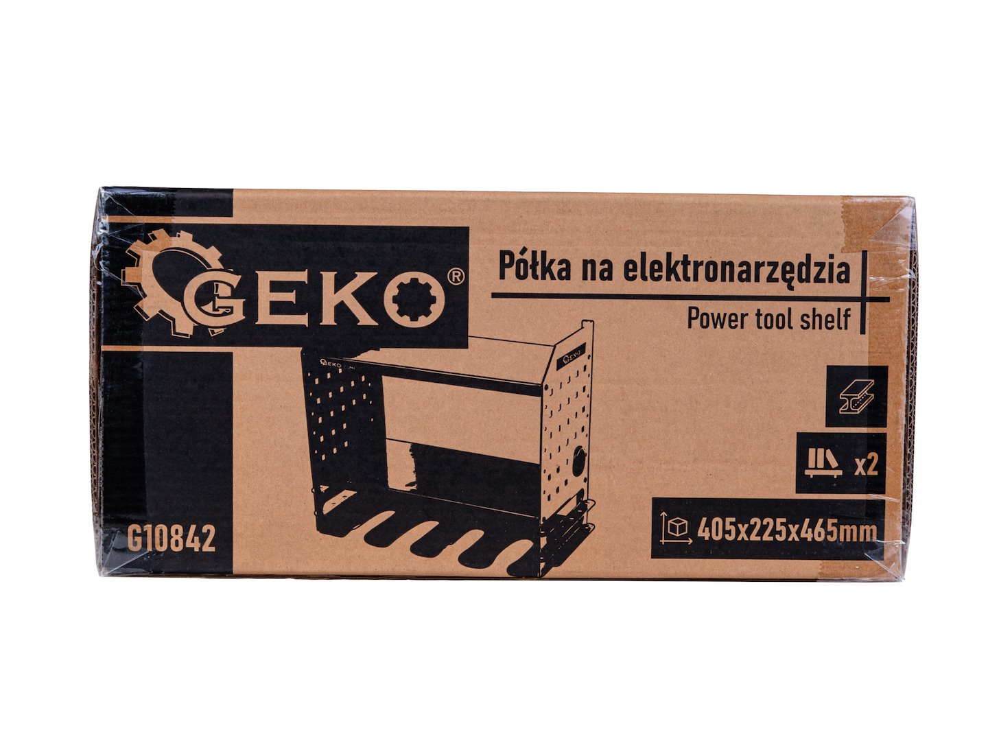 Fém szerszámtartó fali polc GEKO