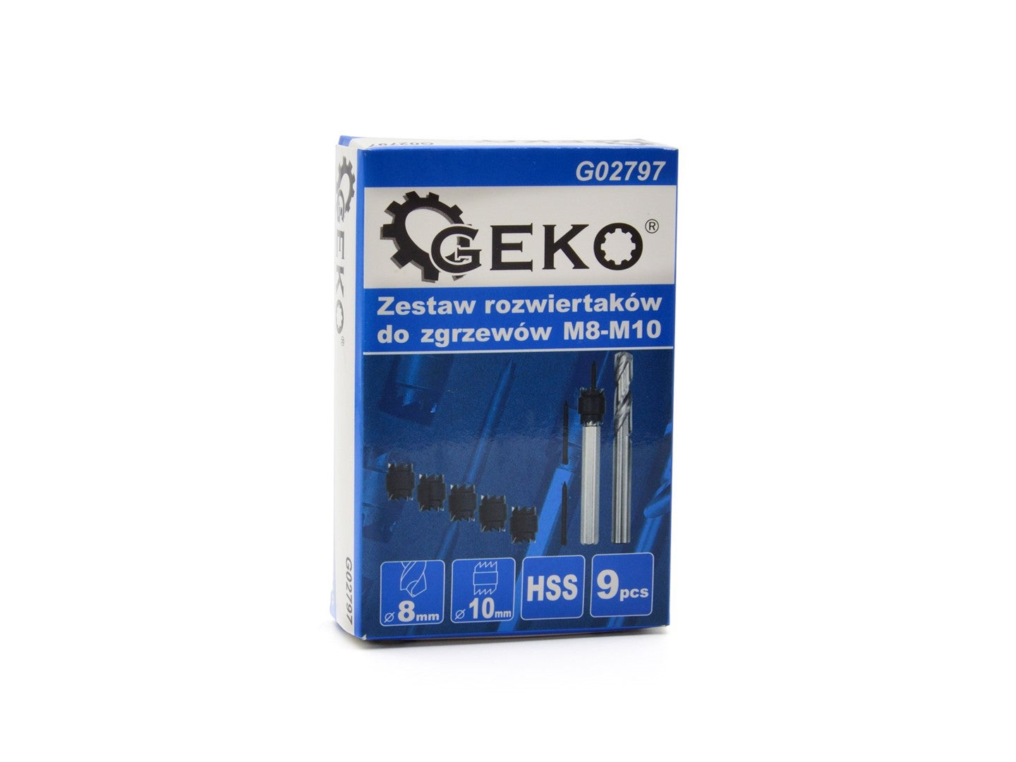 Fúró készlet hegesztési pontokhoz m8-m10 9 db GEKO