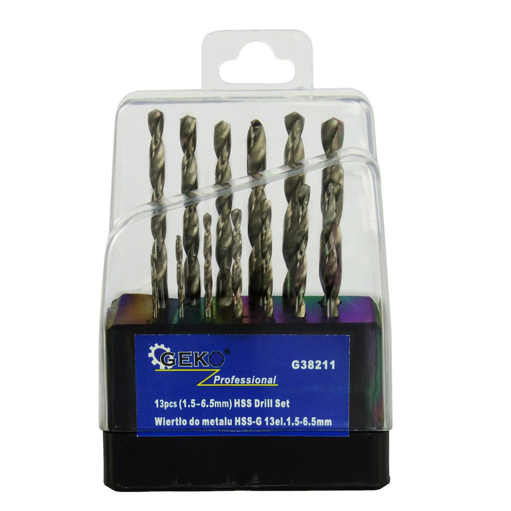 Fúrószár készlet HSS 1,5–6,5 mm 13 db GEKO