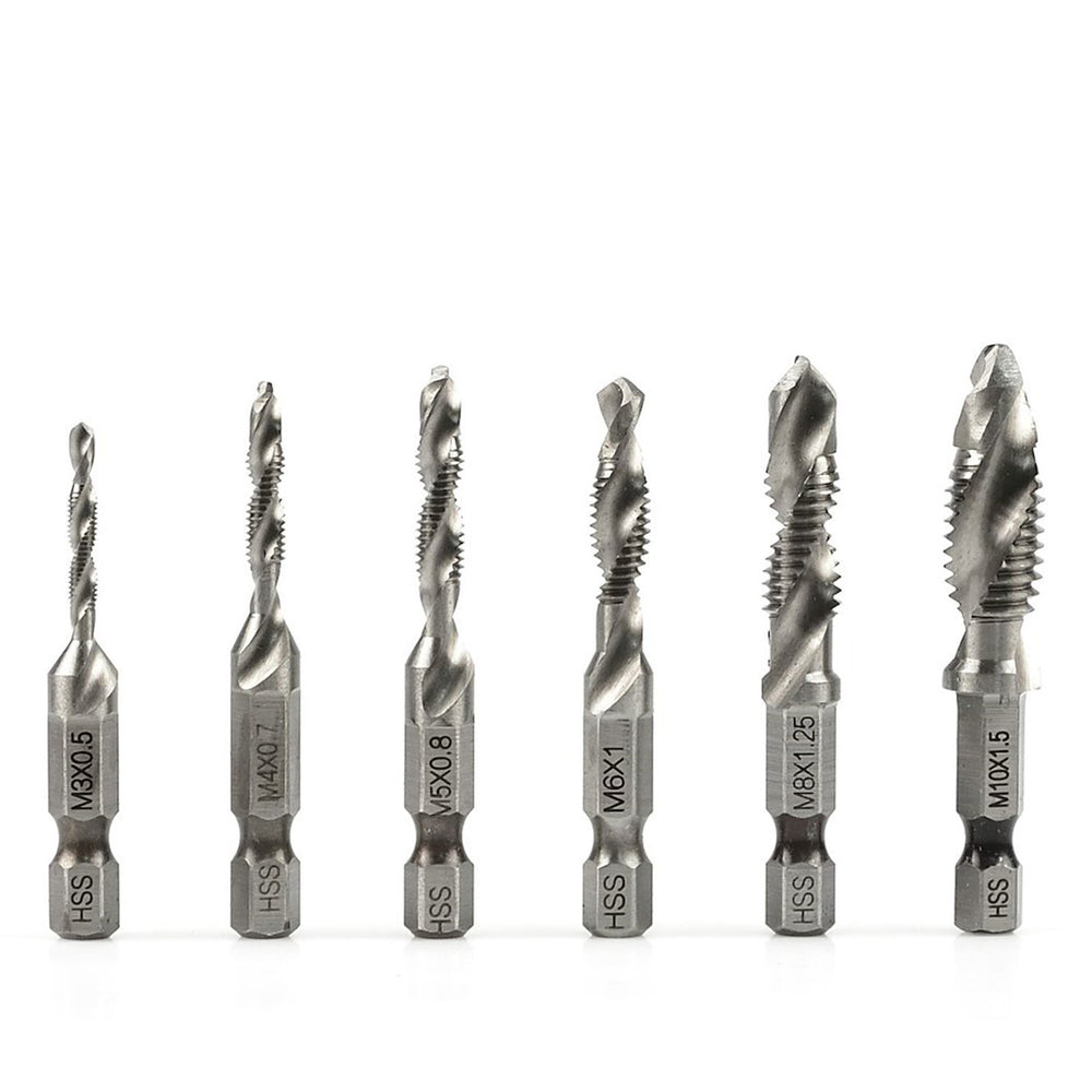 Fúrószár készlet HSS hex 1/4" m3–m10 6 db GEKO