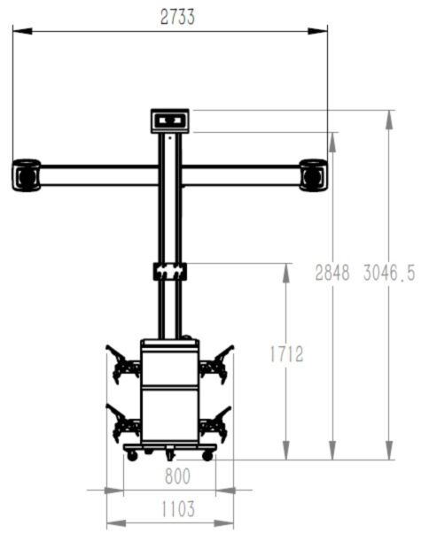 Futóműállitó berendezés s400 3D INVENTO