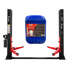 KÉTOSZLOPOS - CSÁPOS EMELŐ 4,2T ELEKTROHIDRAULIKUS KÉZI KIOLDÁSSAL 380 V REDATS + INGYEN OLAJ