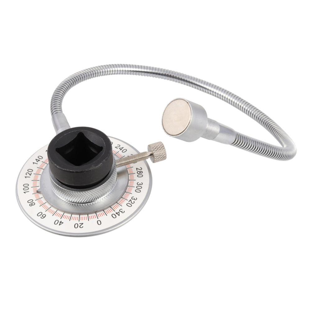Goniometer 3/4"-es fokozatú mérővel a meghúzási szög mérésére, mágneses rögzítéssel