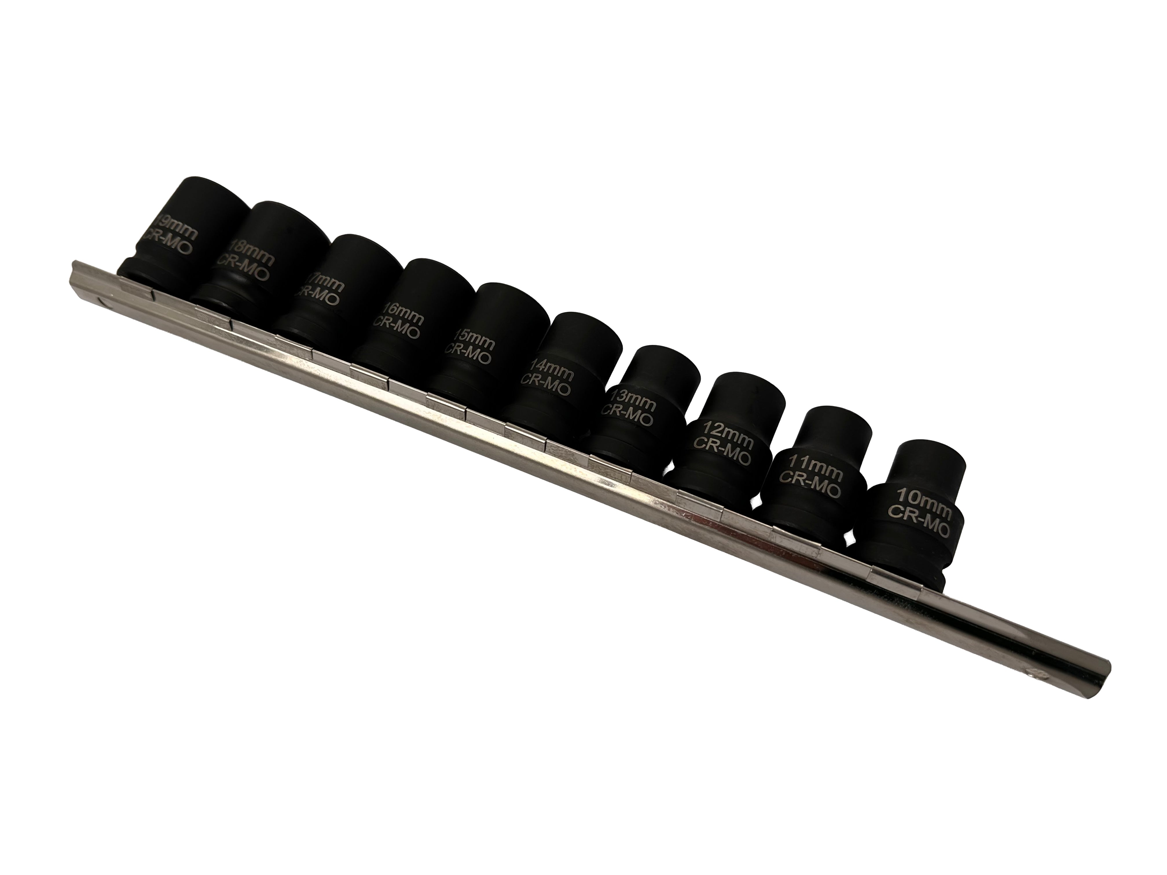 Gépi bi-hexagonális dugókulcs készlet rövid 10 db 1/2" 12 oldal