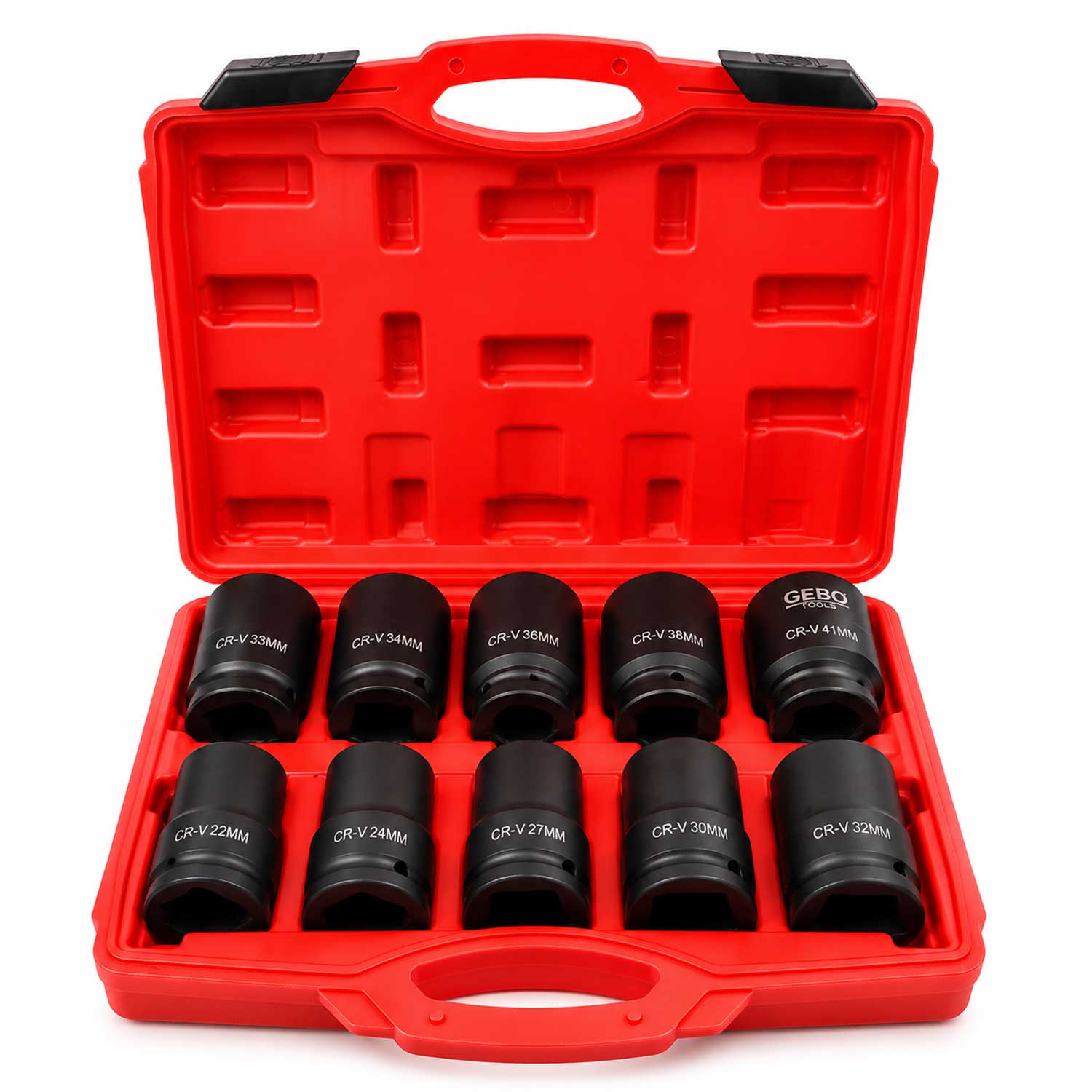 Gépi dugókulcs készlet 1'' 22-41 mm 10 db GEBO TOOLS