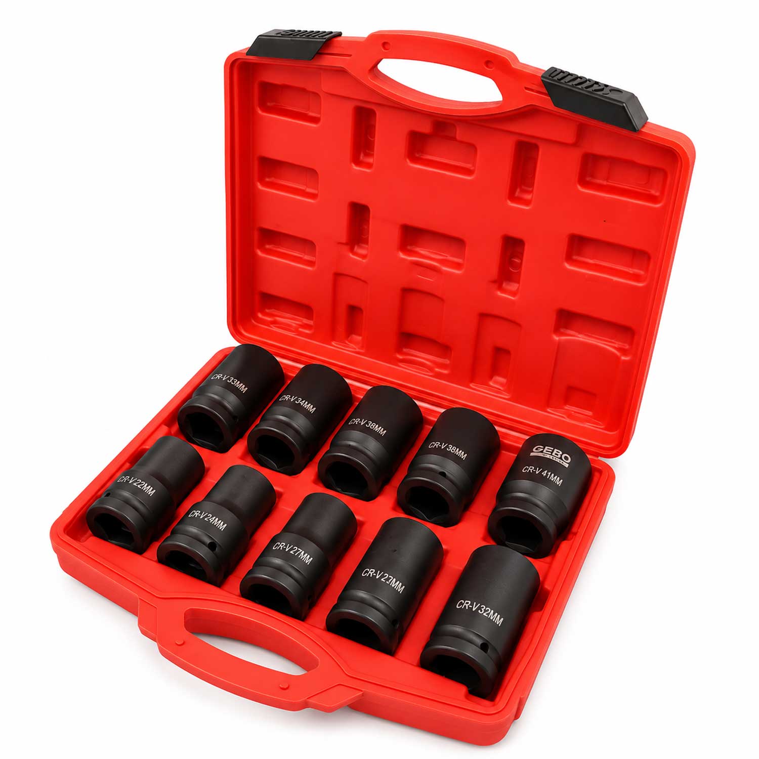 Gépi dugókulcs készlet 1'' 22-41 mm 10 db GEBO TOOLS