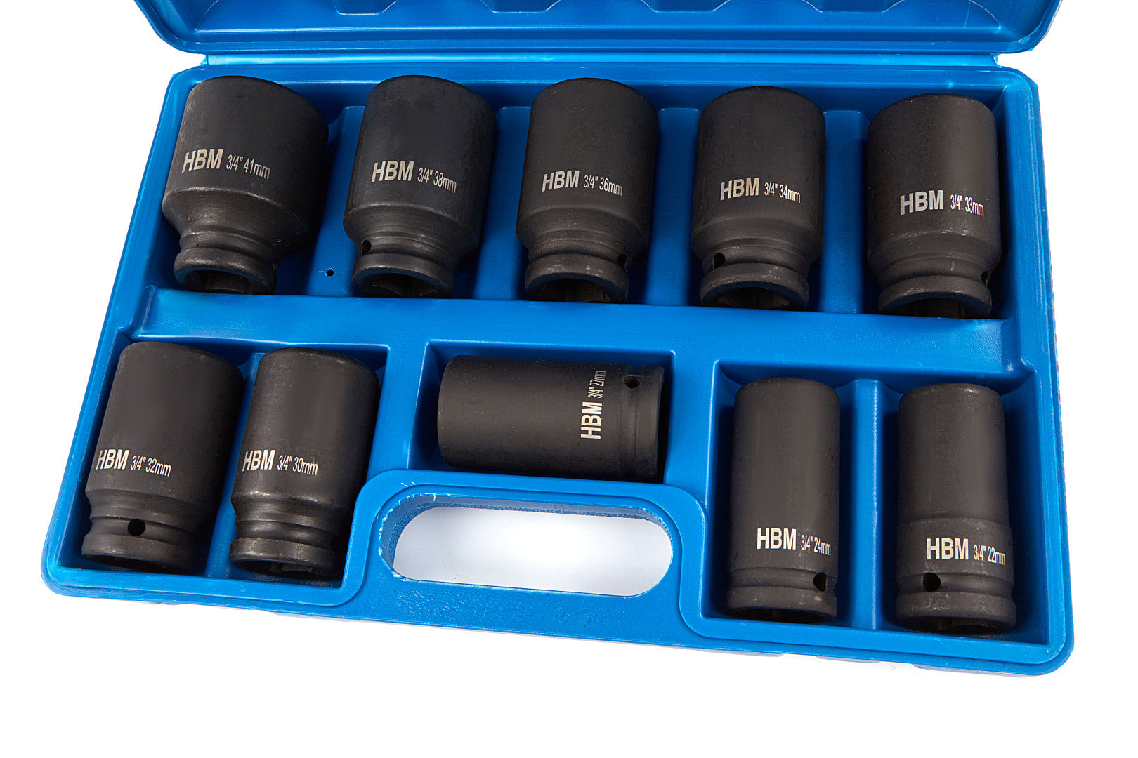 Gépi dugókulcs készlet 3/4" 22 - 41 mm 10 db