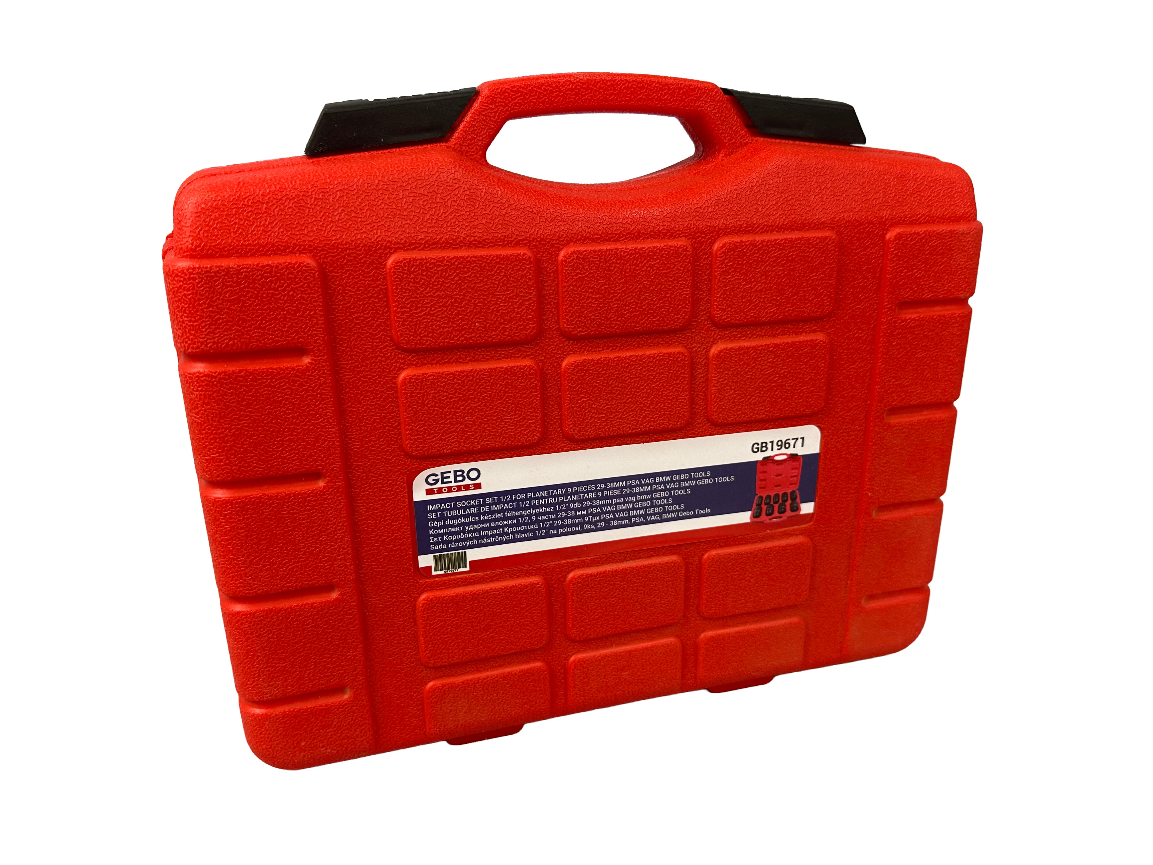 Gépi dugókulcs készlet féltengelyekhez 1/2" 29-38 mm 9 db GEBO TOOLS