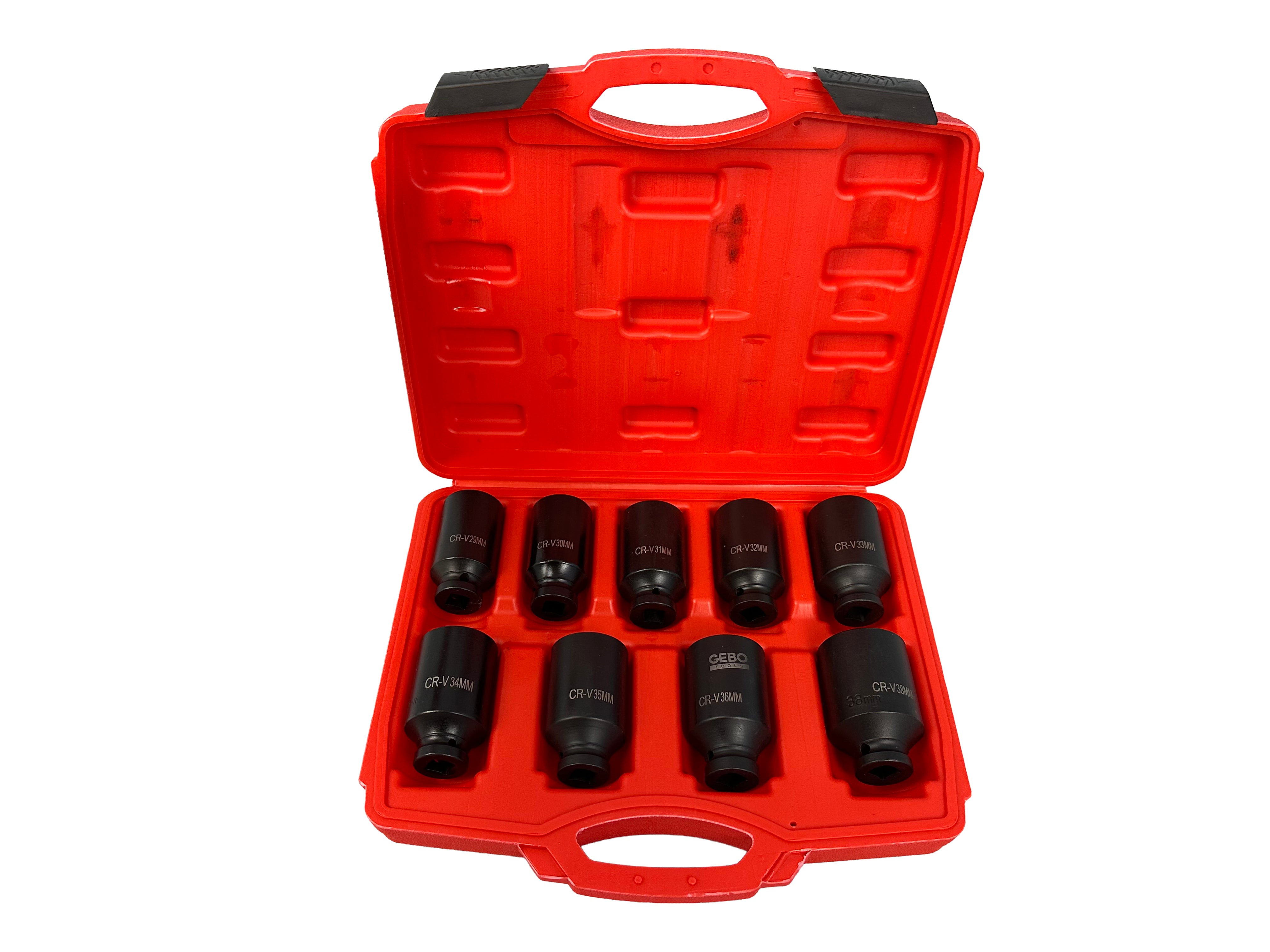 Gépi dugókulcs készlet féltengelyekhez 1/2" 29-38 mm 9 db GEBO TOOLS