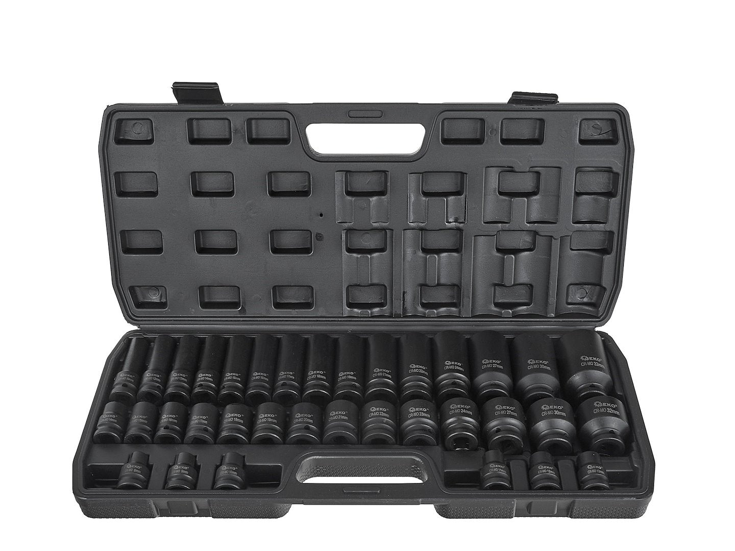 Gépi dugókulcs készlet rövid és hosszú 1/2" 8-32mm 35 db