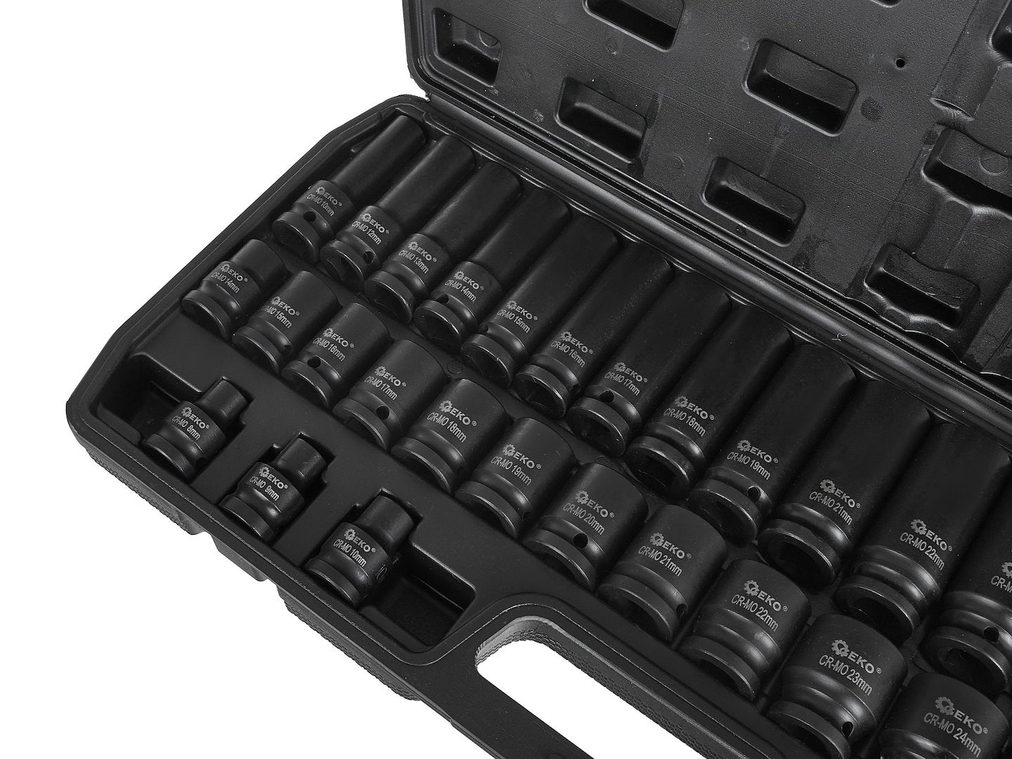 Gépi dugókulcs készlet rövid és hosszú 1/2" 8-32mm 35 db